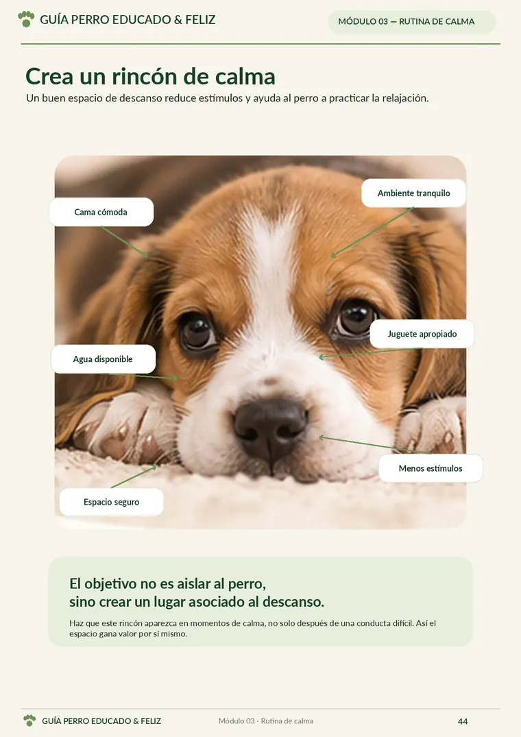 Crea un rincón de calma
